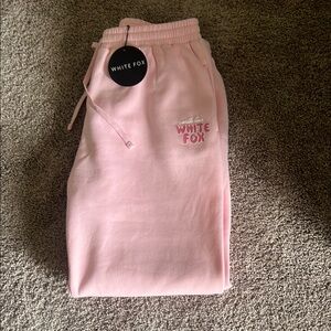 White Fox Boutique Baby Pink Lounge Pants